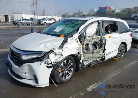 2022 Honda Odyssey Ex-L z USA, uszkodzony, nr VIN 5FNRL6H7XNB042218